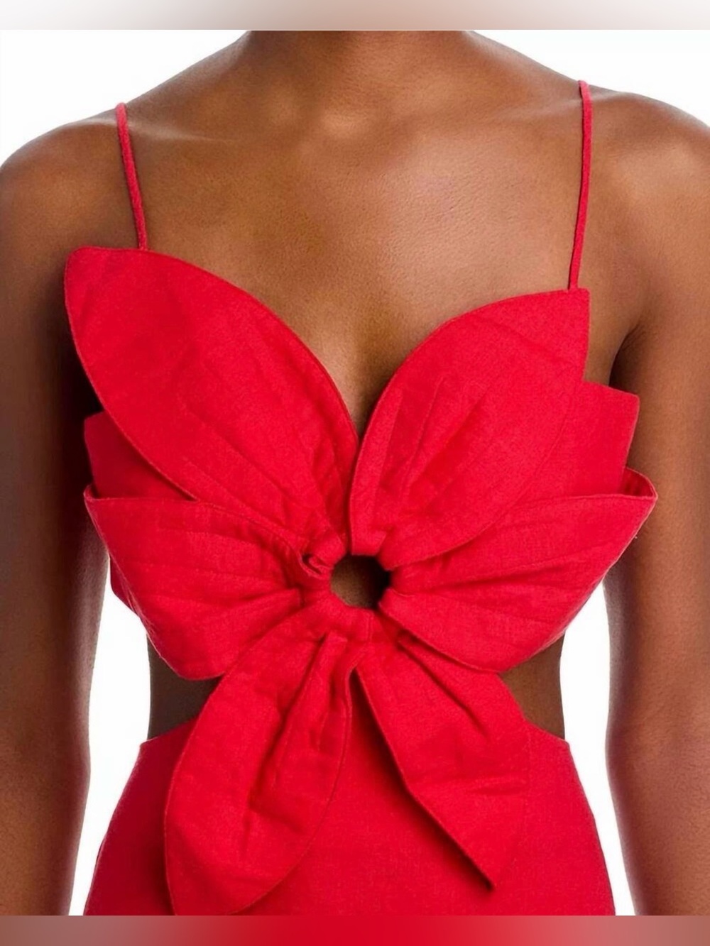 FARM Rio Red Flower Dress - Picture 4 of 9